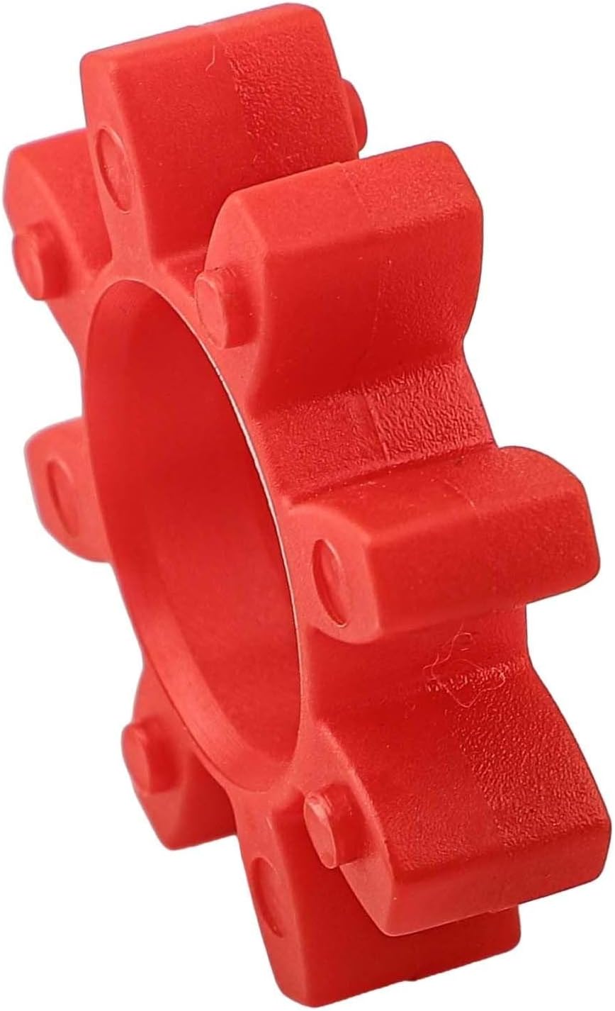 Polyurethane Shaft Coupling Spider Insert Series Flexible Coupler Element Power Transmission Component for Industrial Machinery Drives Conveyor Systems Pumps Rotating Equipment Red(GR24)