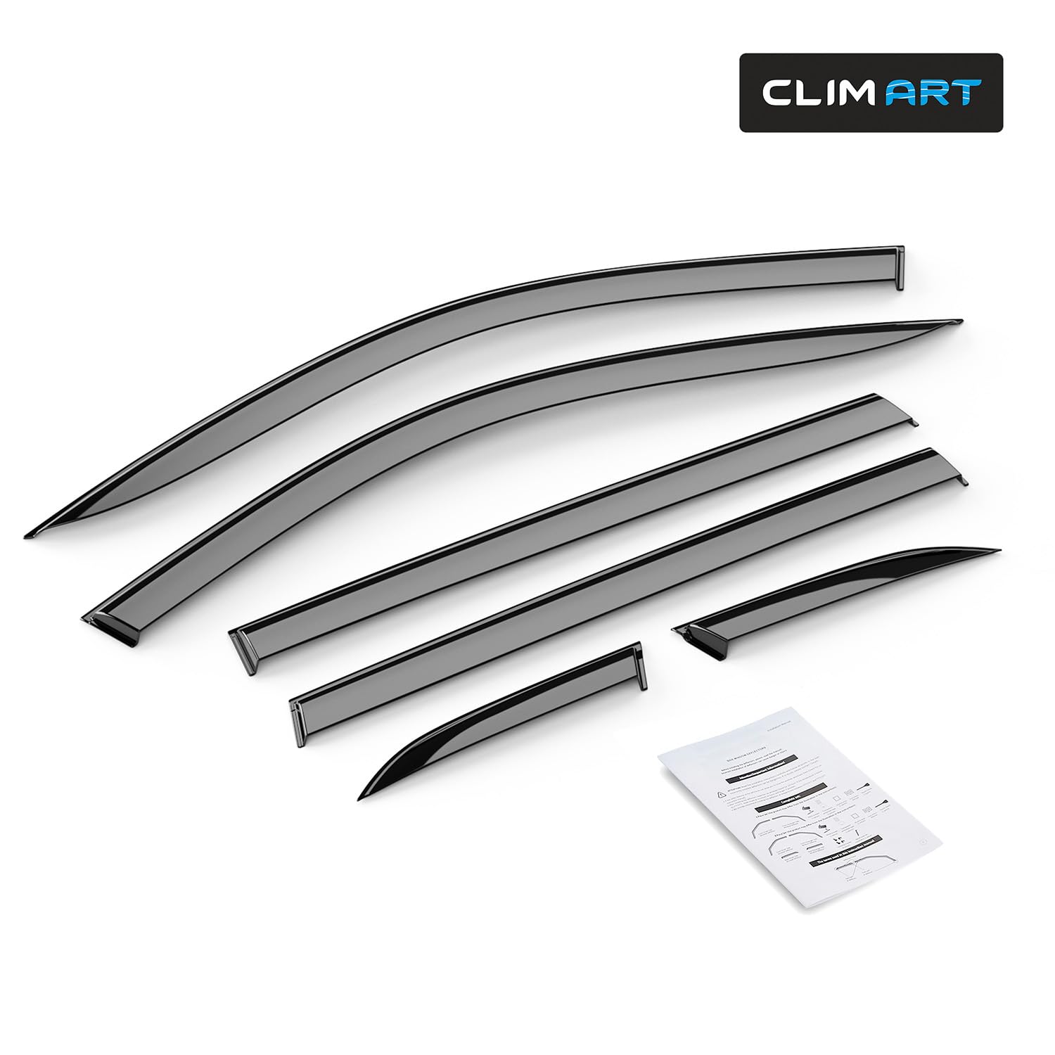 CLIM ART Deflektory do/kompatybilne z Honda CR-V 23-26 - Naklejana 6 szt