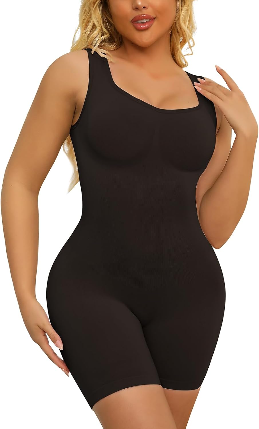 Womens Shapewear Bodysuit Tanks Seamless Tummy Control Shaping Full Body Shaper