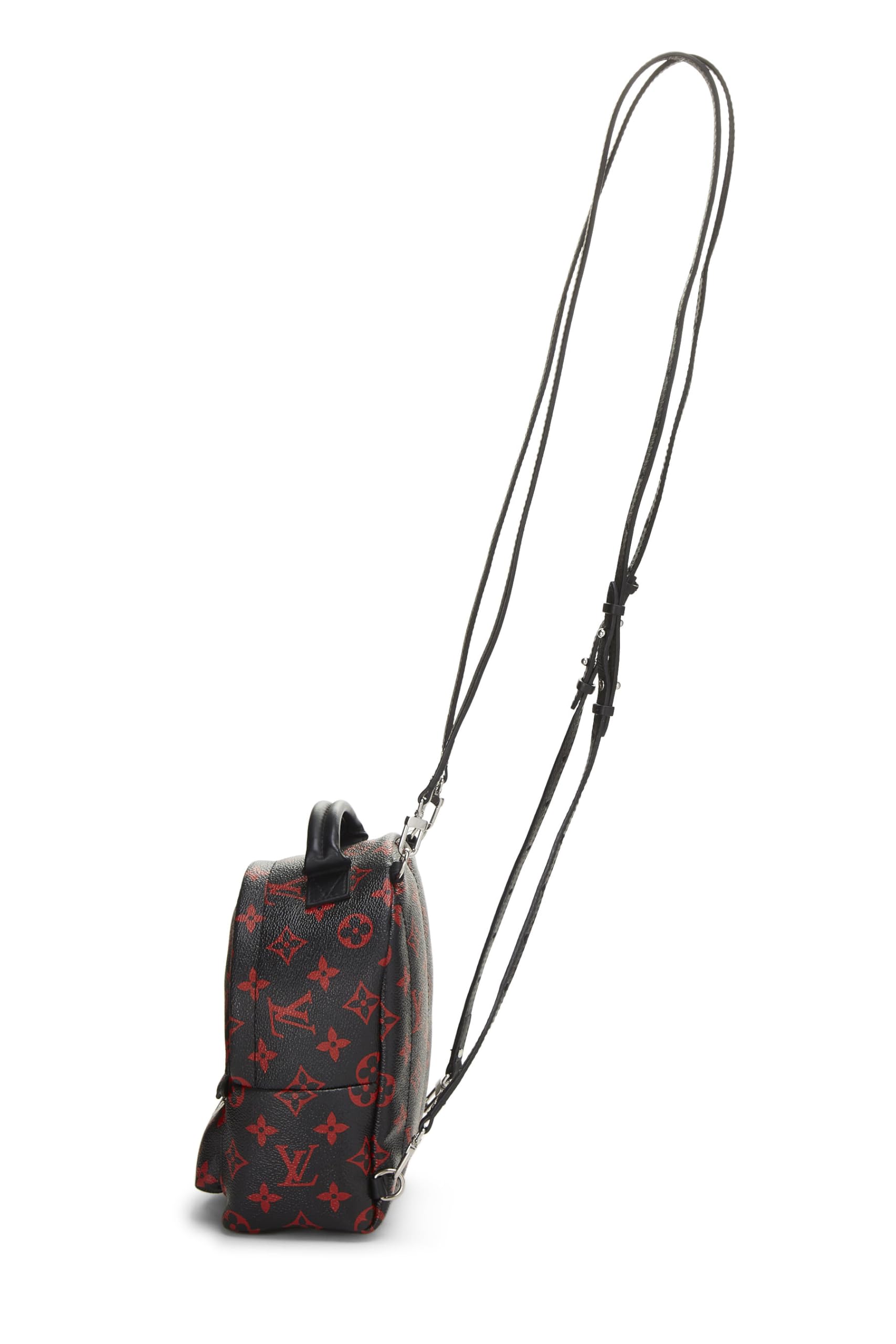 Louis Vuitton, Pre-Loved Black Monogram Canvas Palm Springs Backpack Mini, Black