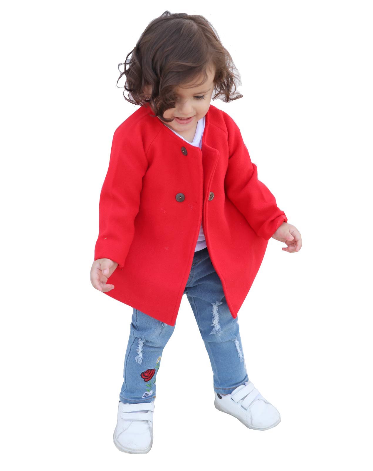 Baby Coats Fall Winter Kid Baby Girl Cloak Button Jacket Clothes Baby Outwear Clothes Set