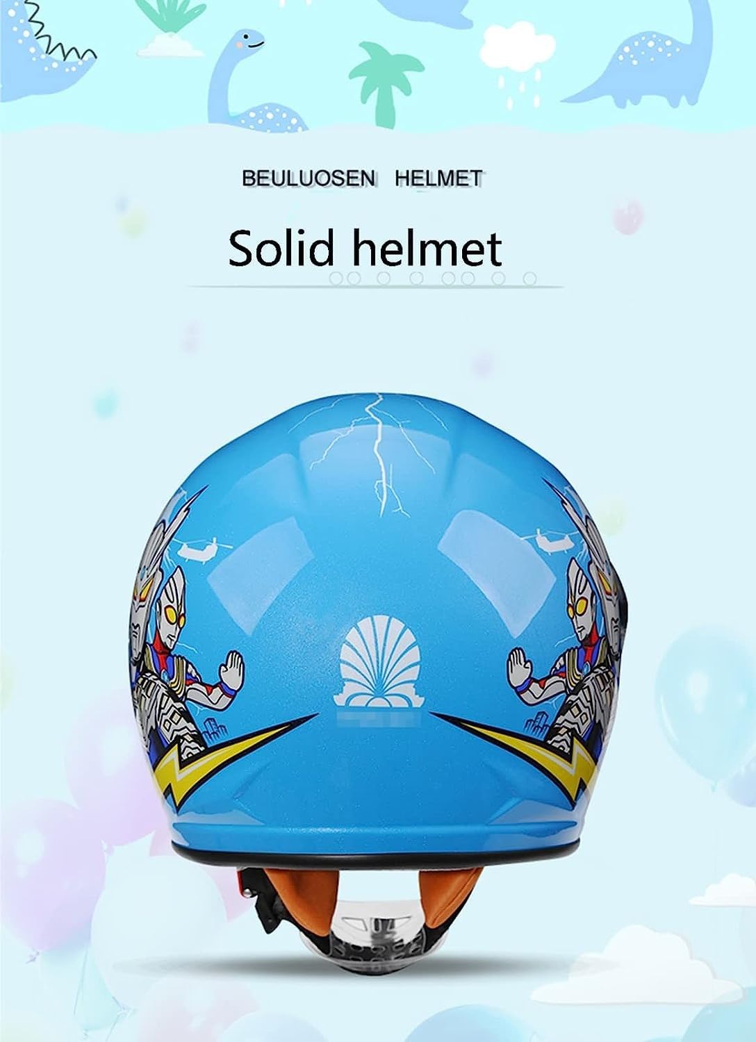 Casco De Motocicleta Retro Para Niños, Medio Casco Eléctrico De Cara Abierta 3/4 Para Niños Jóvenes, Protección De Seguridad Para Patinetas Y Patinetas Para Niños Estándar DOT/ECE B,55-57cm