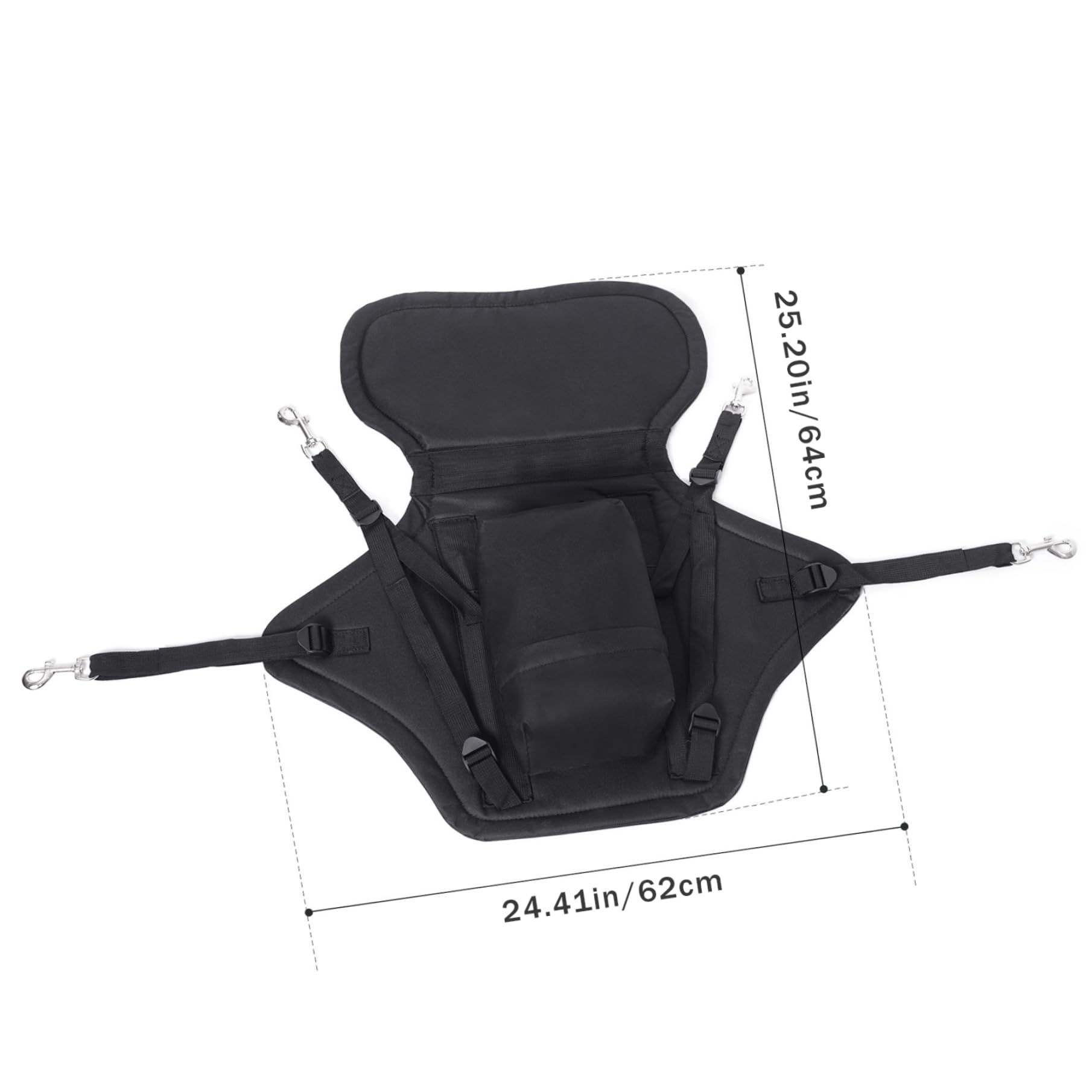 Siège en kayak avec dossier de canoë réglable en nylon support avec crochets instantanés à paddle réutilisable avec sac de rangement accessoires kayak