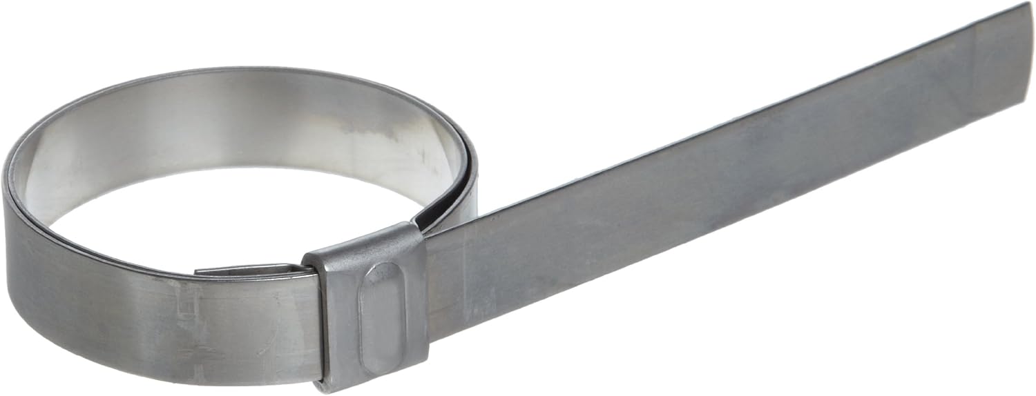 BAND-IT JS2089 Junior 5/8" Wide x 0.030" Thick, 2-1/4" Diameter, 201 Stainless Steel Smooth I.D. Clamp (100 Per Box)