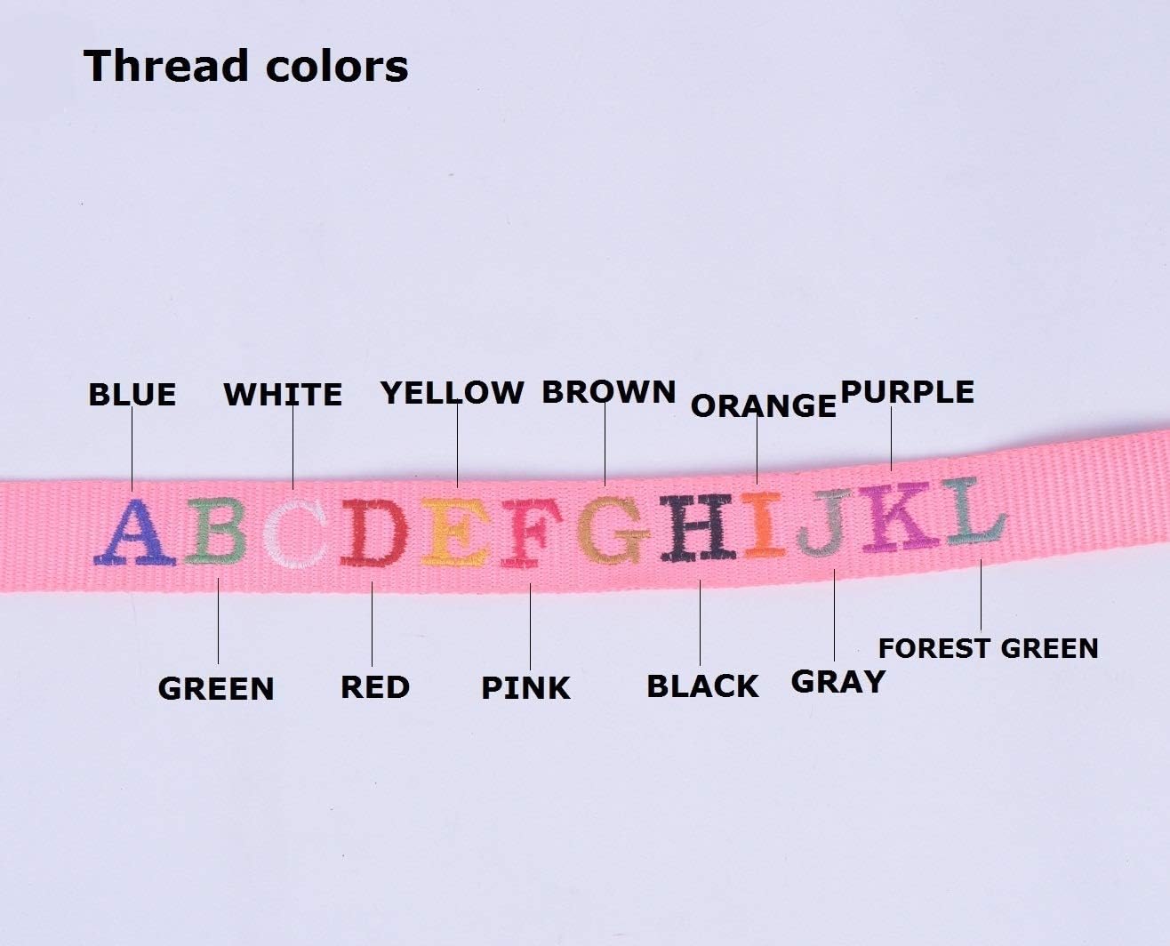 Muka Custom Embroidered Reflective Dogs Collar with Soft Neoprene Padded for Dogs-Red-M