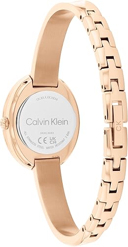 Miniatura 3 de Calvin Klein Reloj de mujer con bisel retorcido - 24mm 2H de cuarzo - Brazalete ajustable de acero inoxidable - Resistente al agua hasta 30 metros