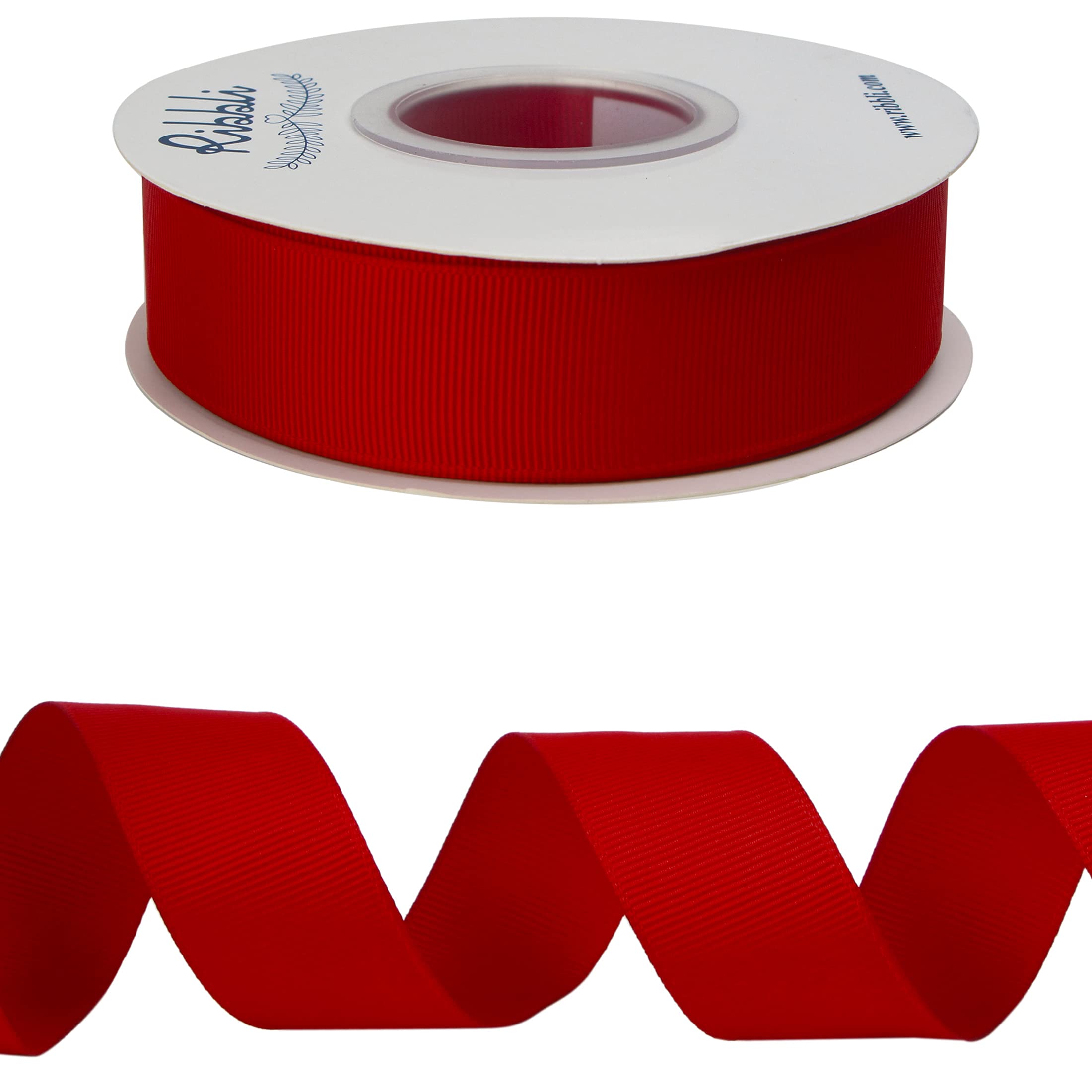 Snapklik.com : Red Grosgrain Ribbon, 1 Inches X Continuous 25 Yards,Use ...
