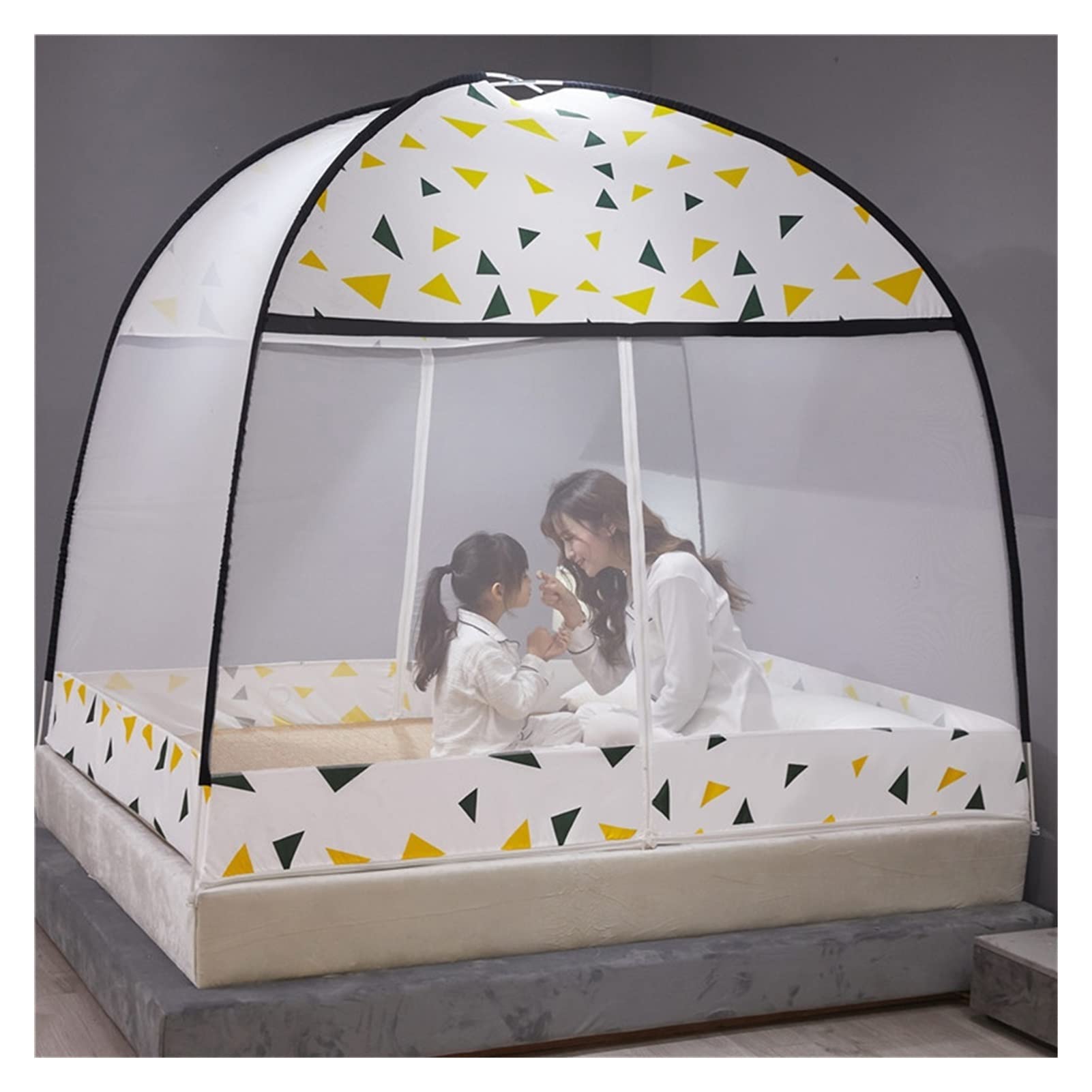 Moustiquaire de lit entièrement close yourte cryptée 1.5m de couleur B OKUOKA
