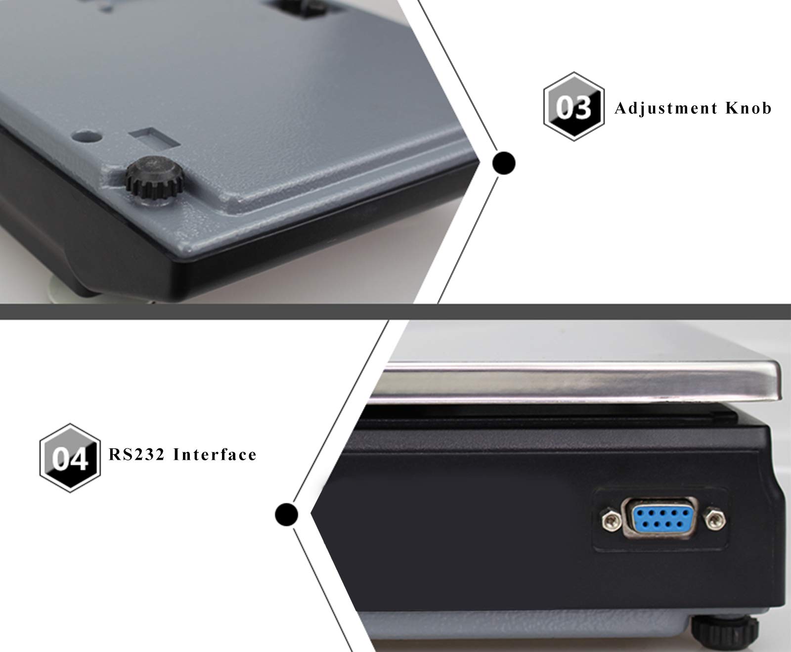Básculas de Laboratorio Balanzas de Laboratorio Báscula Analítica Electrónica de Precisión de Laboratorio 100 x 0,01 g Pantalla LCD Grande con Interfaz RS232 Conversión de 3 Unidad