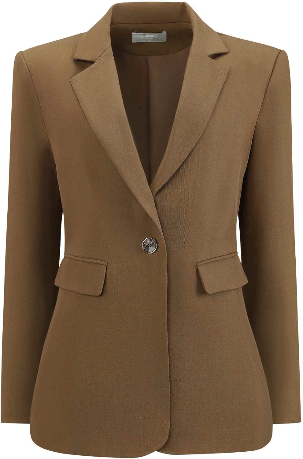 Women's Business Casual Blazer Open Front Long Sleeve Work Suit Jacket with Pockets