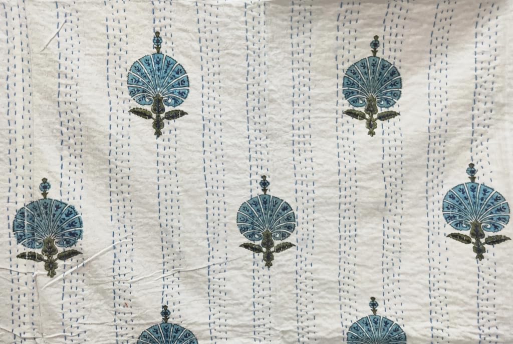 Idée Déco : Un couvre-lit Kantha à motifs ethniques La Redoute Intérieurs (-35%) - - Blog