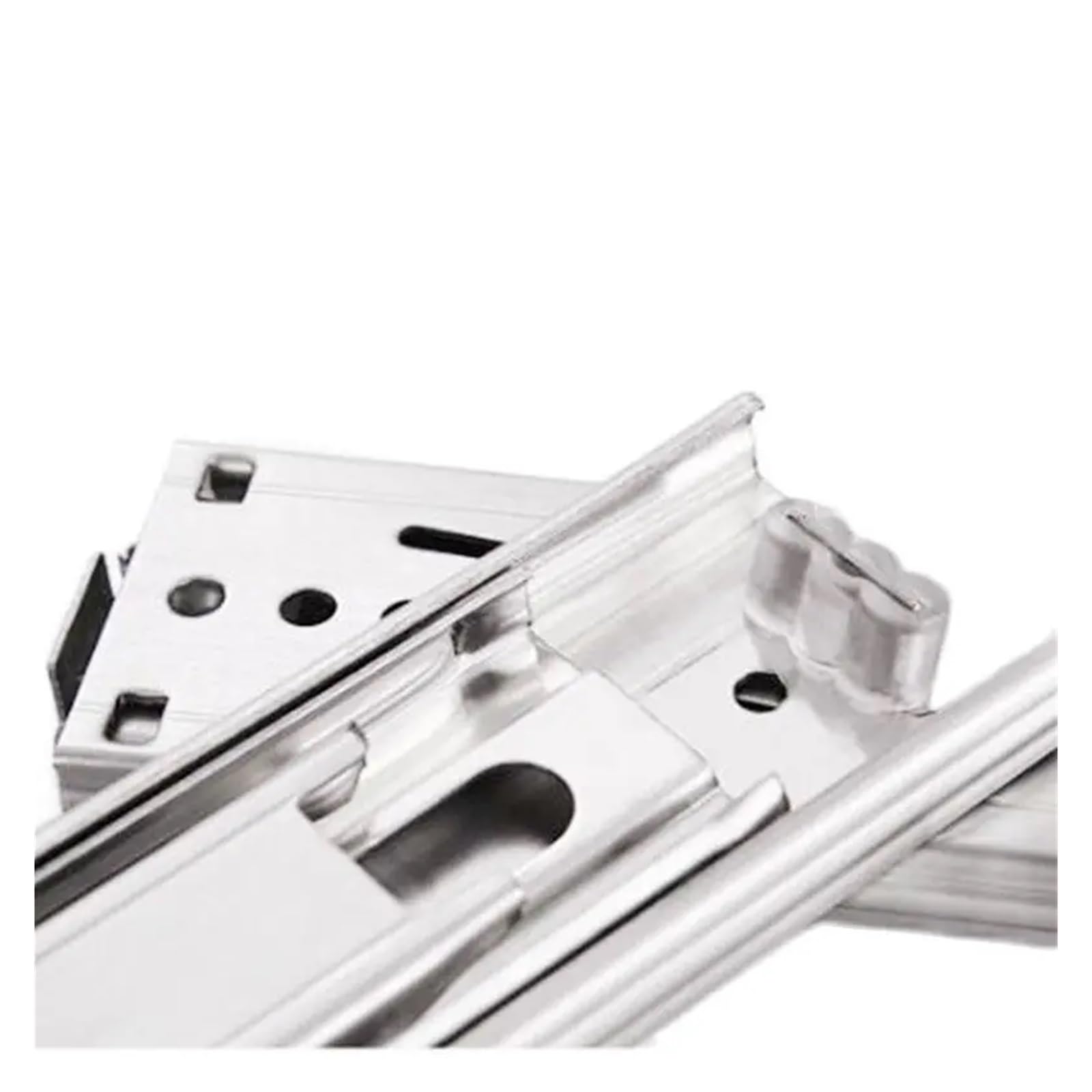 Guida per cassetto a tre sezioni con guida in acciaio inossidabile ispessita da 45 cm, guida ammortizzata con rimbalzo idraulico, guida ammortizzata (slitta tampone da 20,Buffer Slide-20 inches
