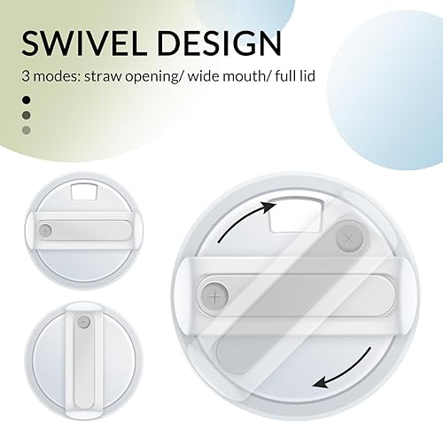 Miniatura 2 de Tapas de vaso de 40 onzas aptas para Stanley Cup  Tapa de repuesto para vaso Stanley  Funda de repuesto resistente a derrames para Stanley  Paquete