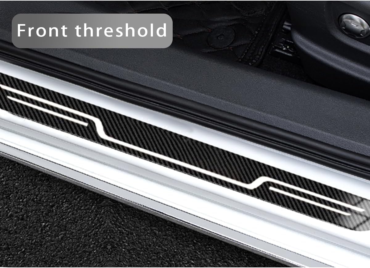 Yishao Einstiegsleisten Schutz Für BMW 3er - Edelstahl Kantenschutz 4er Set | Für E30 Bis G28 Modelle