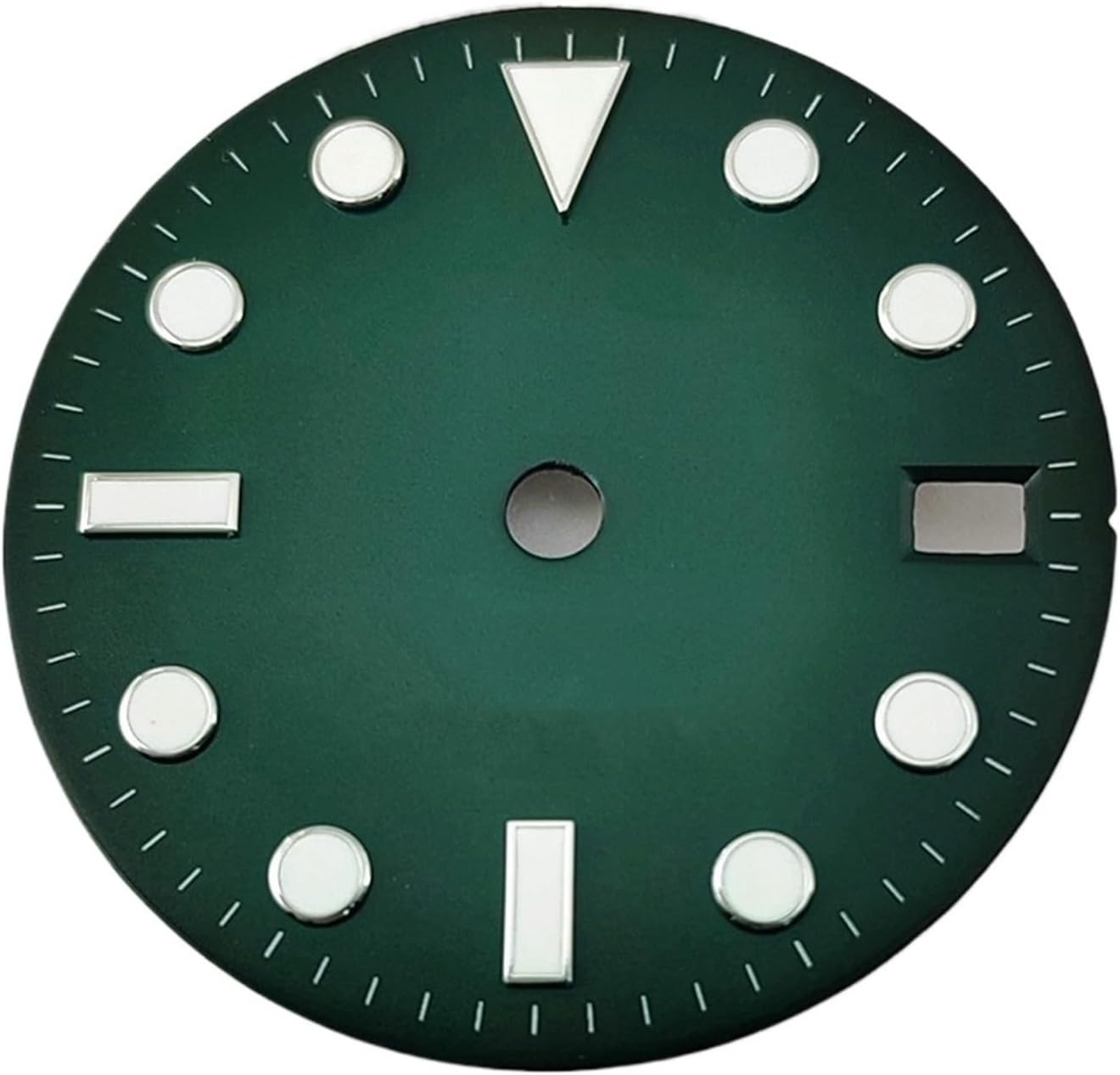 28.5mm Watch Dial With Date Windows Green Luminous Fit NH35 NH36 Watches Automatic Movement Accessories