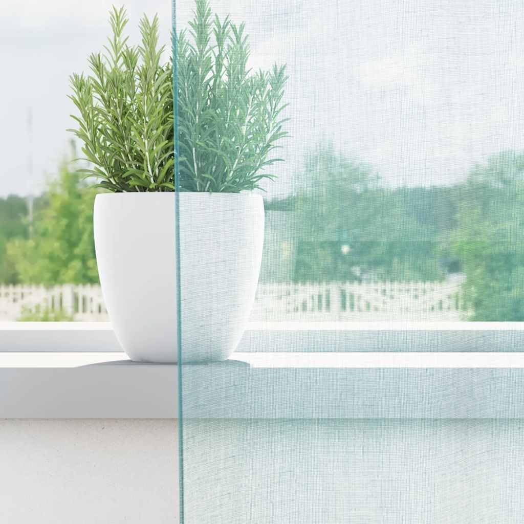 Voile Vorhänge mit Schlaufen 2 Stück Türkis 140x175 cm, lichtdurchlässiger Sichtschutz, Gardine für Wohnzimmer Schlafzimmer Küche, pflegeleichter Stoff, kombinierbar mit Gardinenstangen