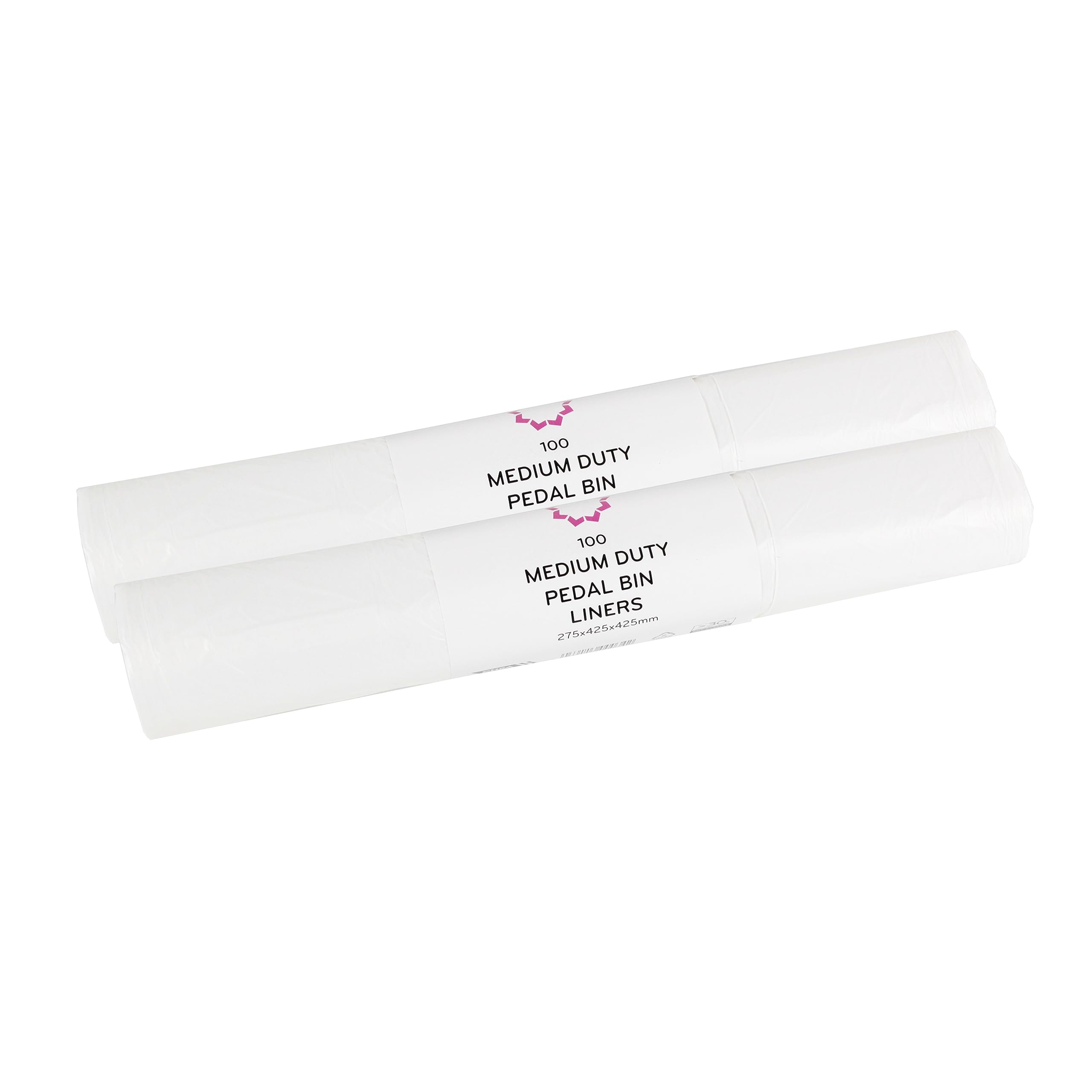 Auntie Morags White 15L Swing Bin/Pedal Bin Liners/Bin Bags - 2 Rolls Of 100 Bags (200 Bags Total)