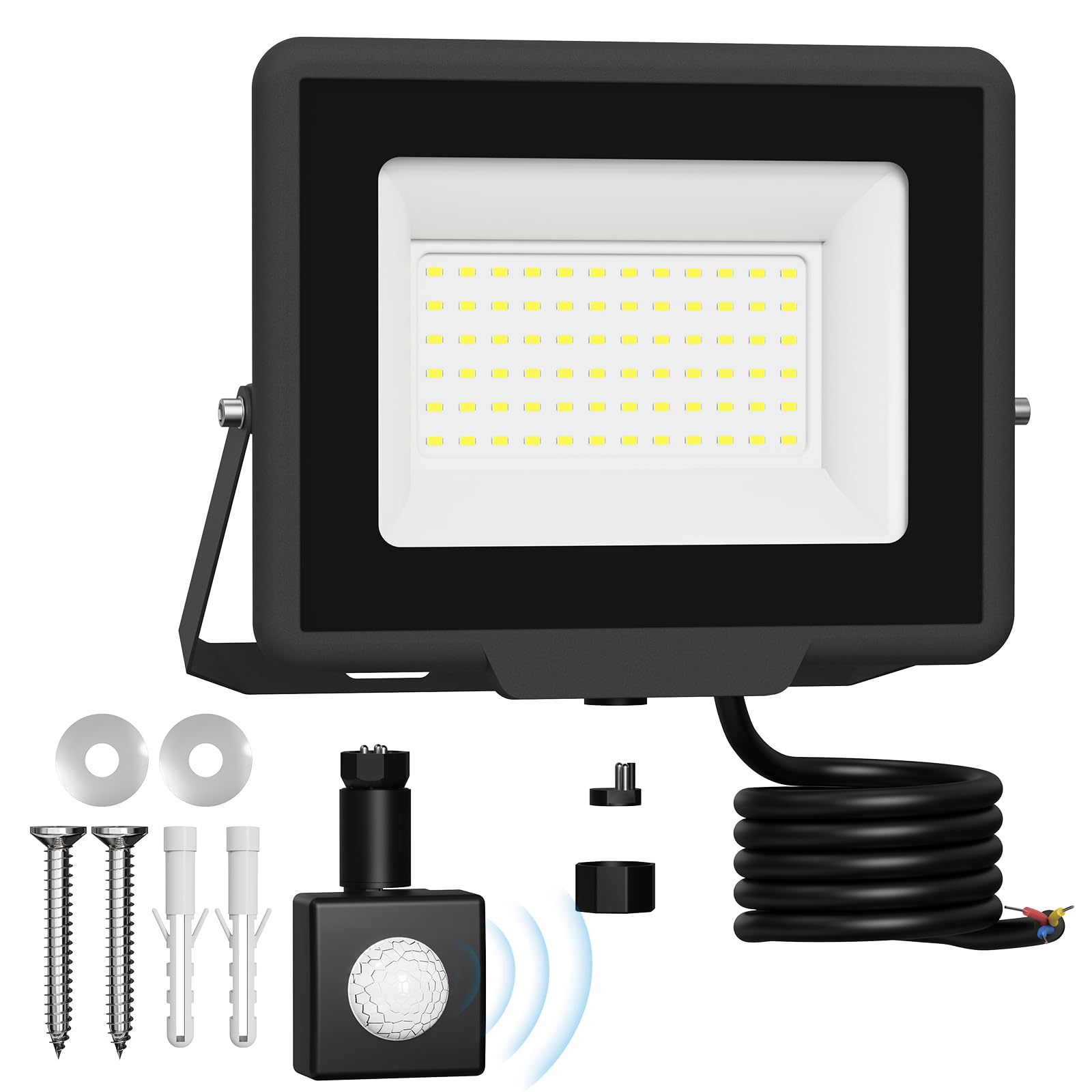 LED-zonnelamp voor aan de muur Valla met bewegingsmelder | Lampen24.be
