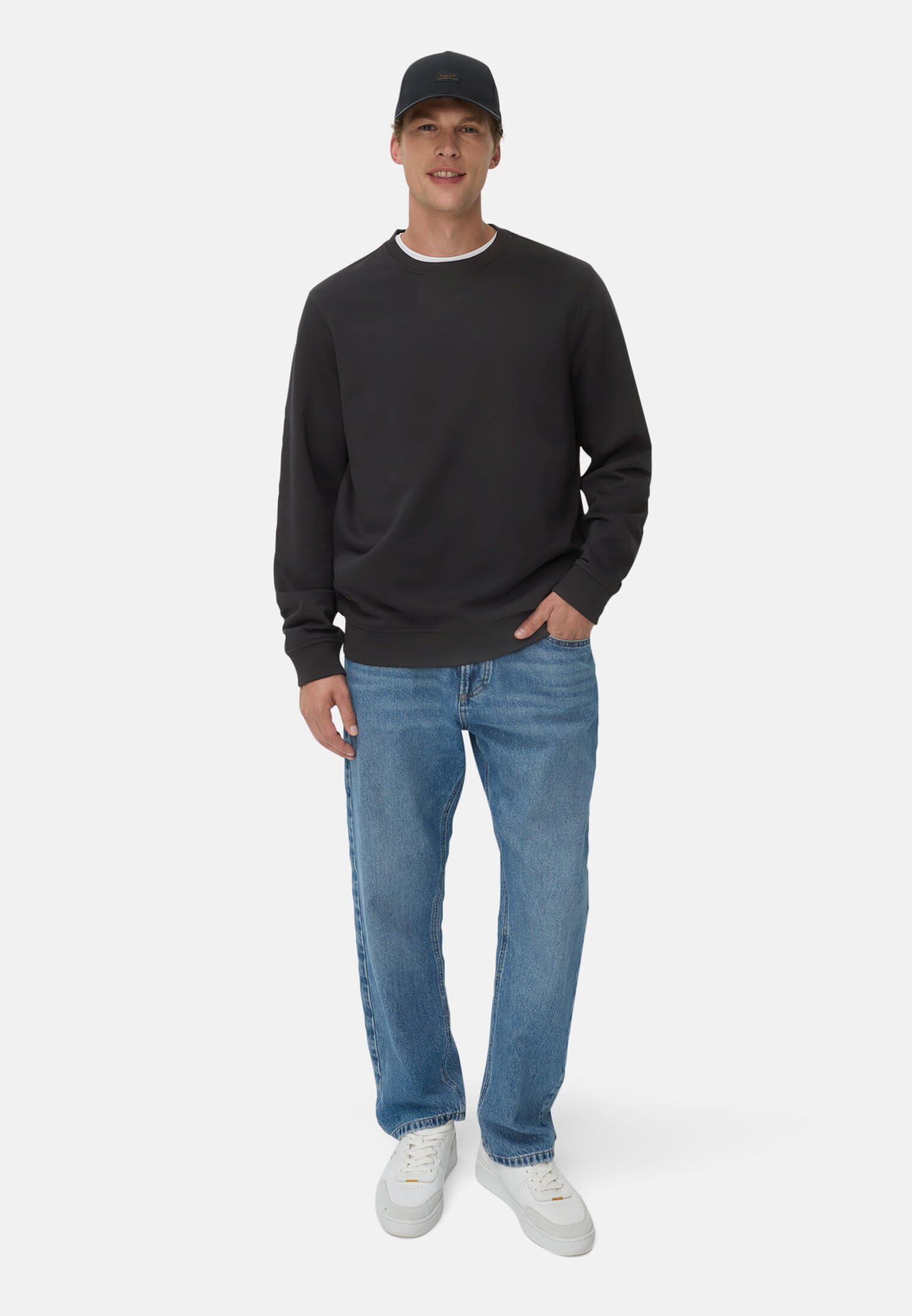 camel active Herren Sweatshirt aus Baumwollmix