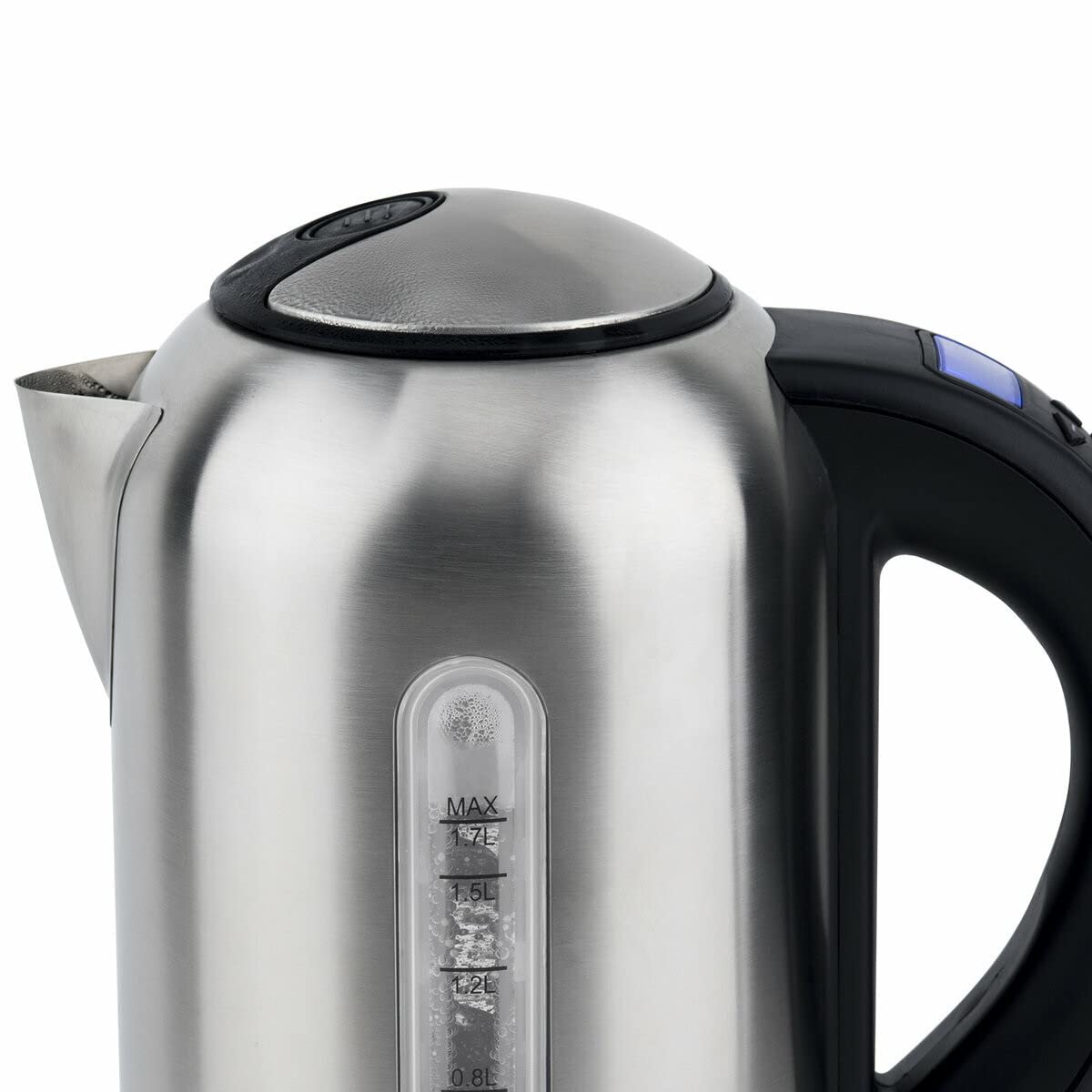 H.Koenig Bouilloire électrique programmable 1,7 L BOE50 Inox, Adaptable Thermostat réglable 40-100°C, Compacte, Ebullition rapide, Compacte, Maintien au chaud, 220W