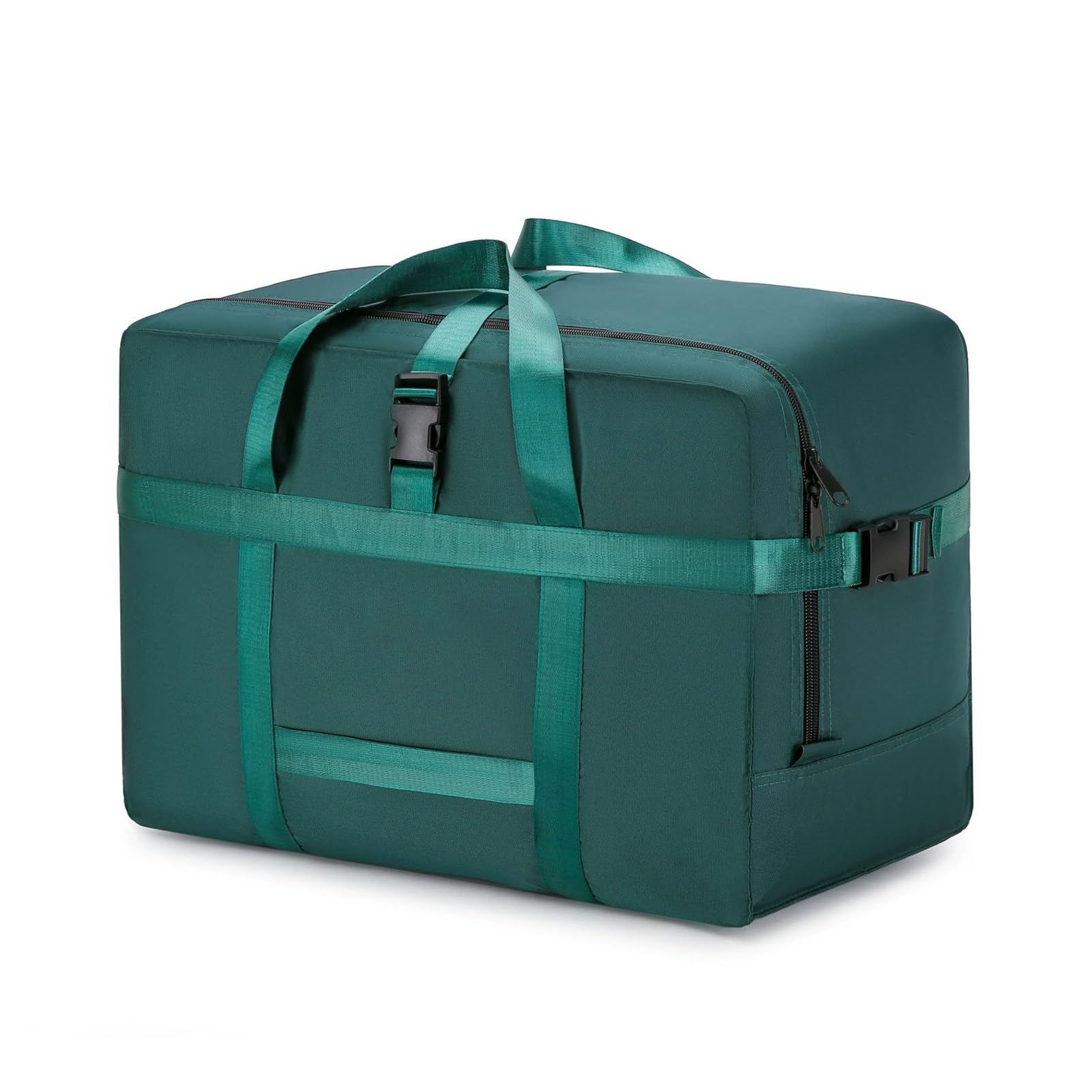Thick Oxford Moving Storage Bag, Large Capacity Quilt Clothes Organizer Duffel Bag, Waterproof Travel Luggage Bag for Airline Checked Baggage & House Moving(Green,60x38x32cm)