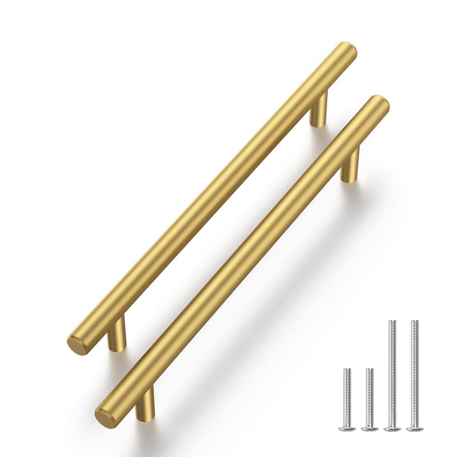 Haliwu 20 Pack Cabinet Handles Brass Gold Cabinet Pulls 5 Inch Hole Center Drawer Pulls Modern Bar Dresser Handles for Bathroom Kitchen Bedroom