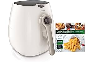 Starfish Technology Airfryer with Cookbook, White - 1.8lb/2.75qt- HD9220/58