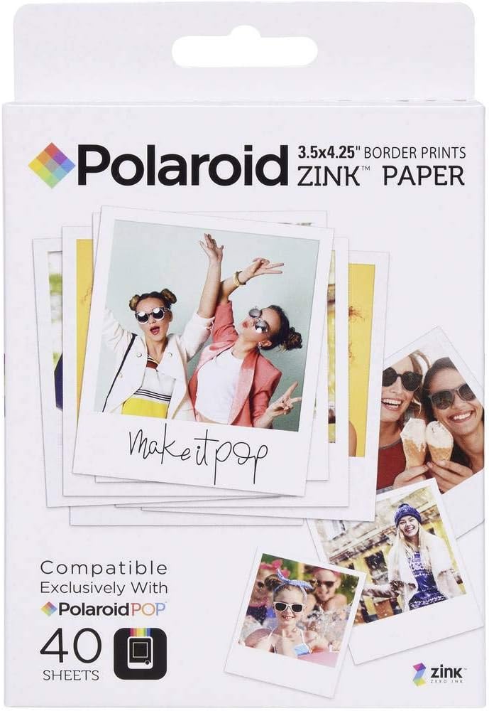 Polaroid POP Instant Print Paper - 40 Pack, POLZL3X440
