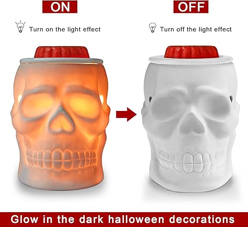 Miniatura 4 de STAR MOON - Calentador de cerámica eléctrico para derretir cera, quemador de cera aromatizante, cubos de cera perfumados, sin llama, sin humo, sin