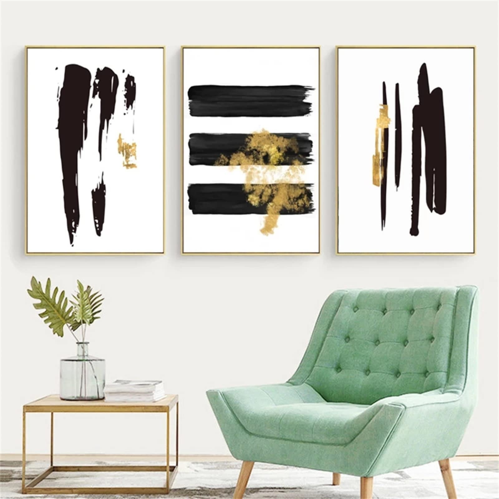 5D Diamant Malerei Kit, 3 Stück 5D Diamant Painting Bilder Diamond Painting Round drill Abstrakte Kunst 80x100cm DIY Diamond Painting Set,Diamant Gemälde,Voller Stickerei Malerei Home Wanddekoration