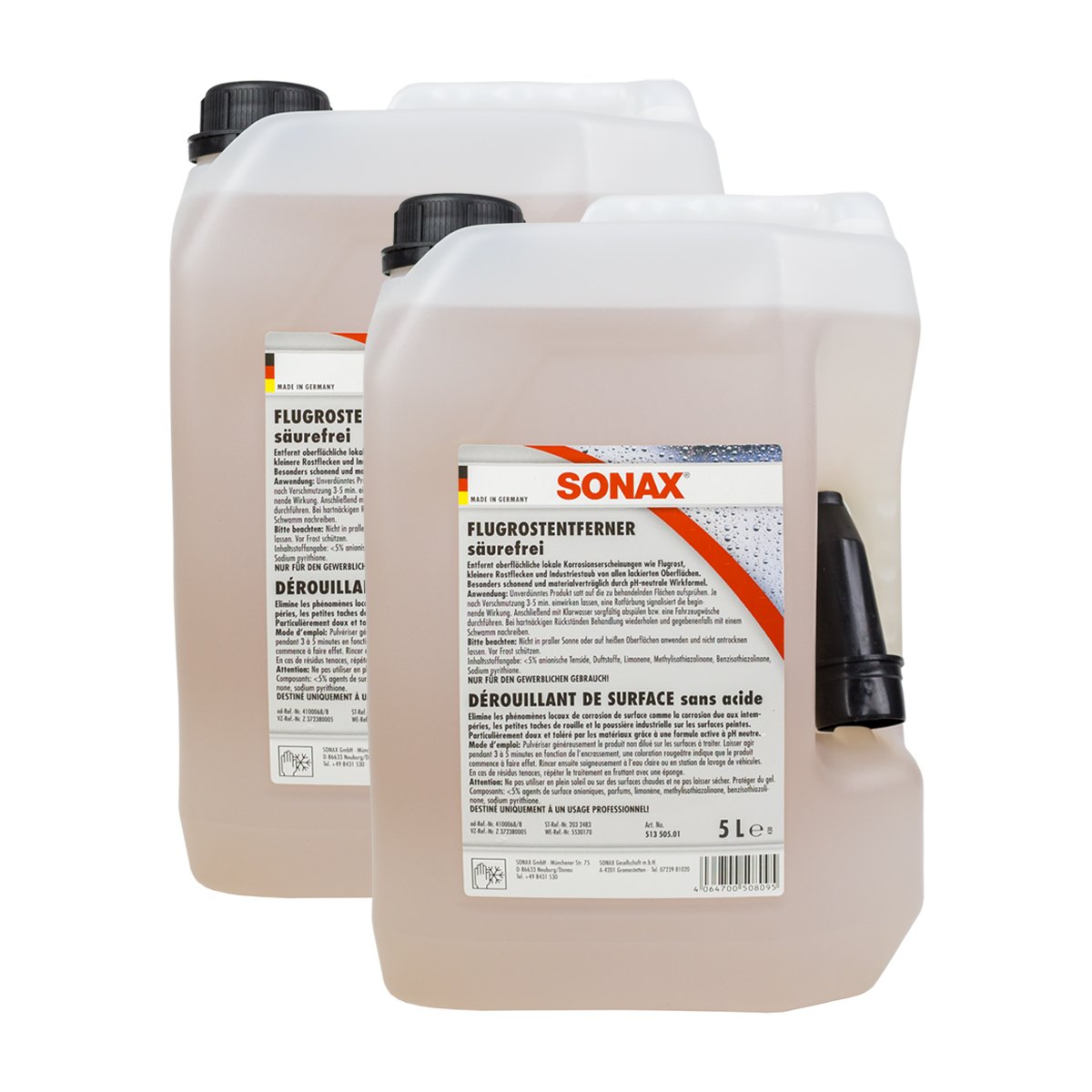 SONAX 2X 05135050 Flugrostentferner säurefrei 5L