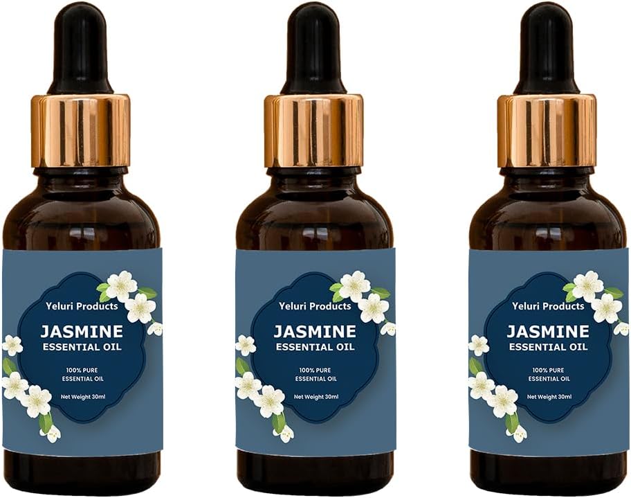 Jasmine Oil for Skin and Hair Care- Radiance and Relaxation Combined Delight Your Senses Men And Women-30ml(Pack of 3)