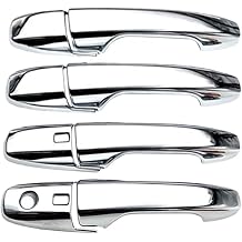 Door Handle Trim Compatible with Toyota for Yaris for Ativ for Vois 2022 2023 ABS Auto Chrome Styling Lock Car Exterior Door Handle CoverSilver