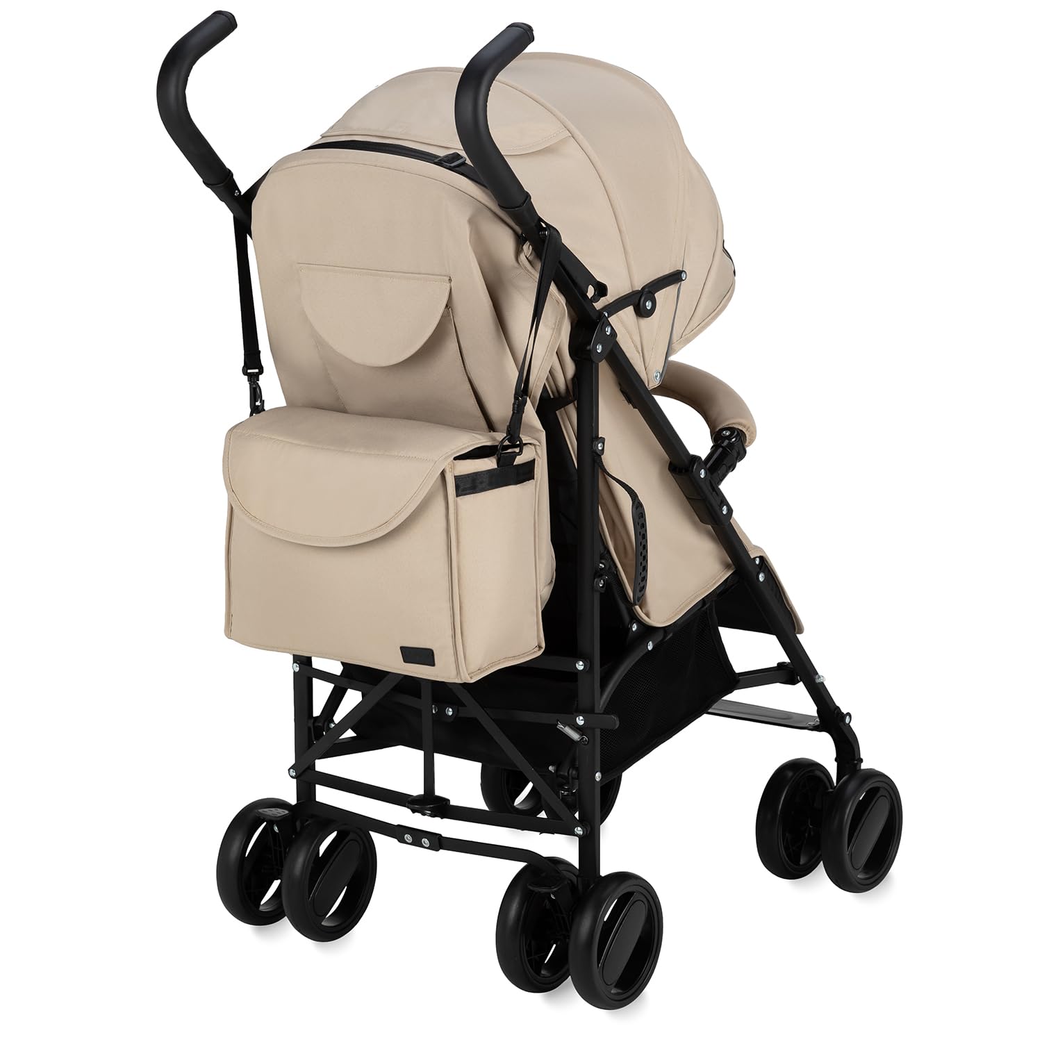 MoMi AKIRA Silla de paseo para niños a partir de 6 meses (hasta 15 kg), arnés ajustable de 5 puntos, bolso, cesta de la compra, protector de lluvia y mosquitera.