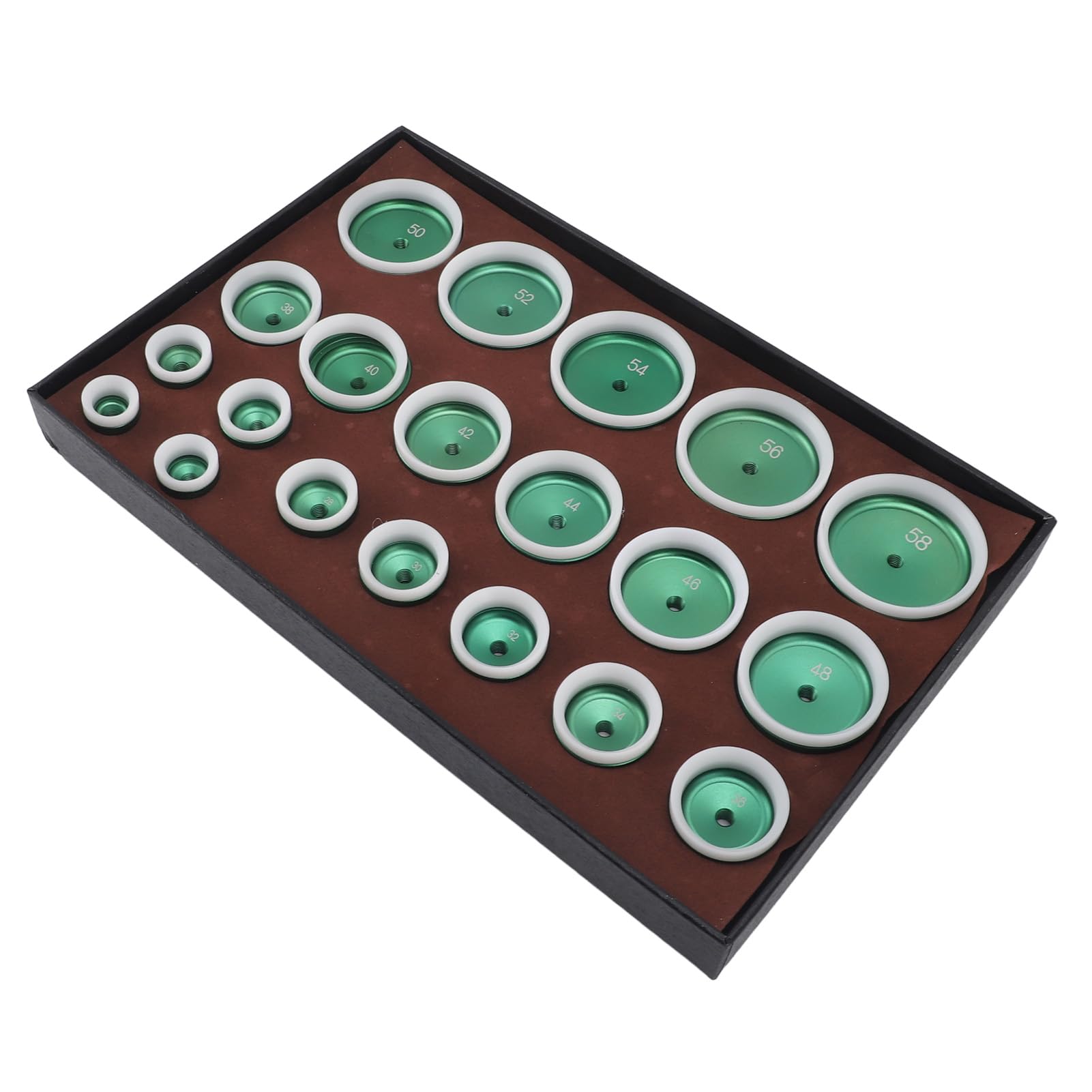 Dioche E25 Watchmaker Juego de Troqueles para Relojes de 20 Piezas: Kit de Troqueles de Prensa para Relojes Resistente de 20 a 58 Mm para Reparación de, Construcción de Metal, Fácil de Usar y