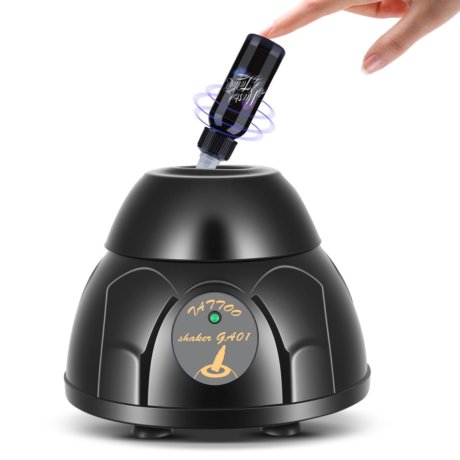 Vortex Mixer Mini 5200 U/min, Elektrischer Pigment Shaker mit Touch-Funktion, Lab Vortex Mischer für Farben Schüttler, Nagellack, Tattoo Tinte, Wimpernkleber, Farbschüttler für Reagenzgläser