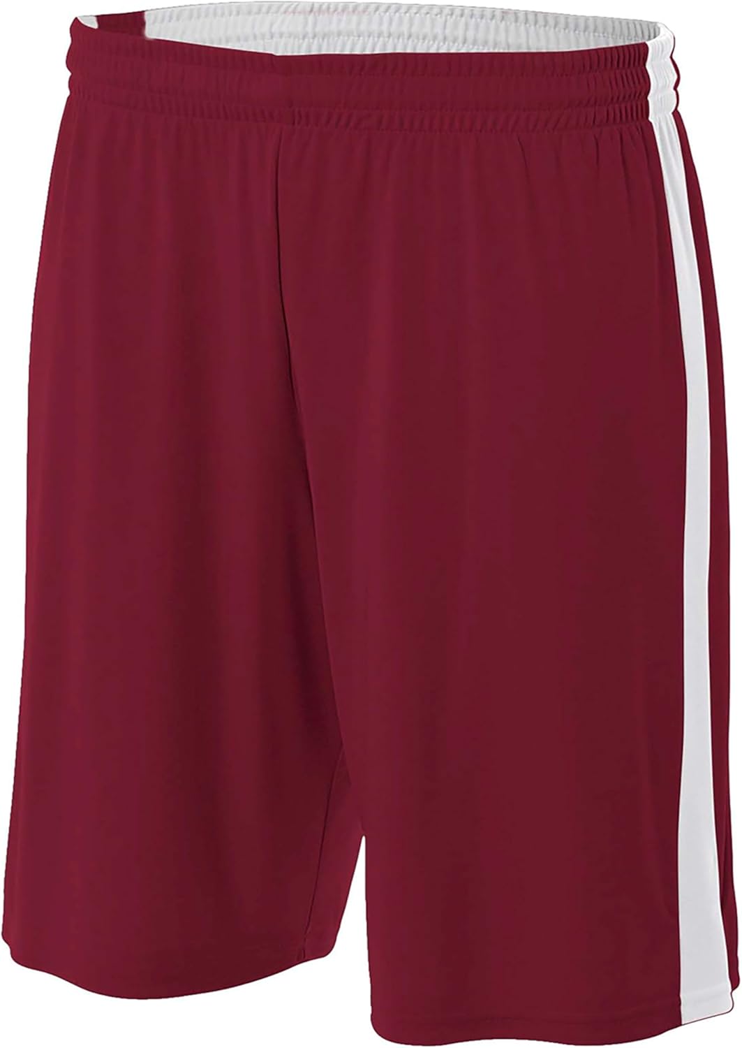 A4 Men's Running Shorts in Cardinal/White