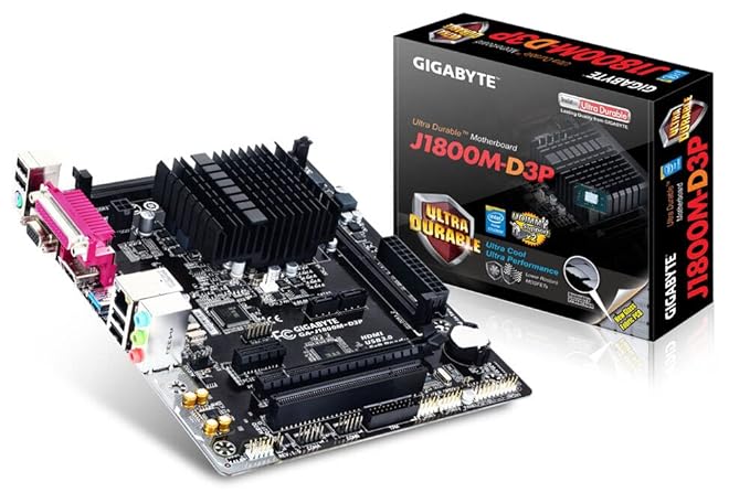 Buy GIGABYTE Ga-J1800M-D3P Micro ATX Motherboard(Built-in Celeron J1800-2.41Ghz Dual Core Processor/Ddr3/D-Sub and Hdmi/Pcie X16) at Rs. 2999