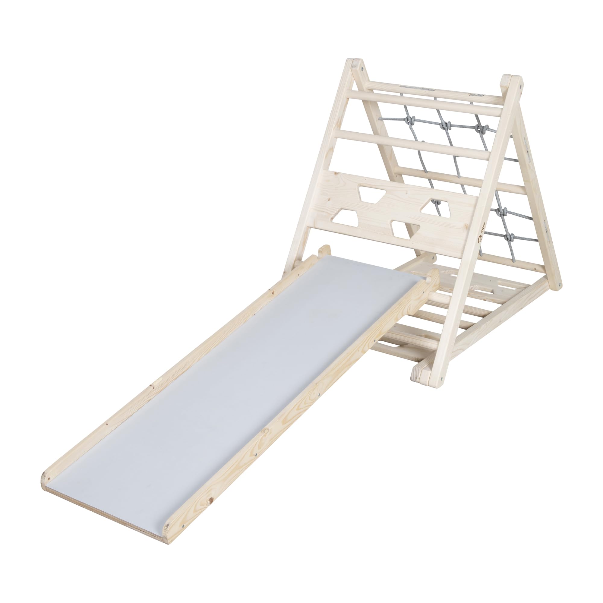 roba Tavola Scivolo in Legno – Accessorio per Triangolo da Arrampicata e Torre Gioco – Utilizzabile su Entrambi i Lati come Scivolo e Elemento da Arrampicata – Da Appendere alla Struttura – Da 24 Mesi