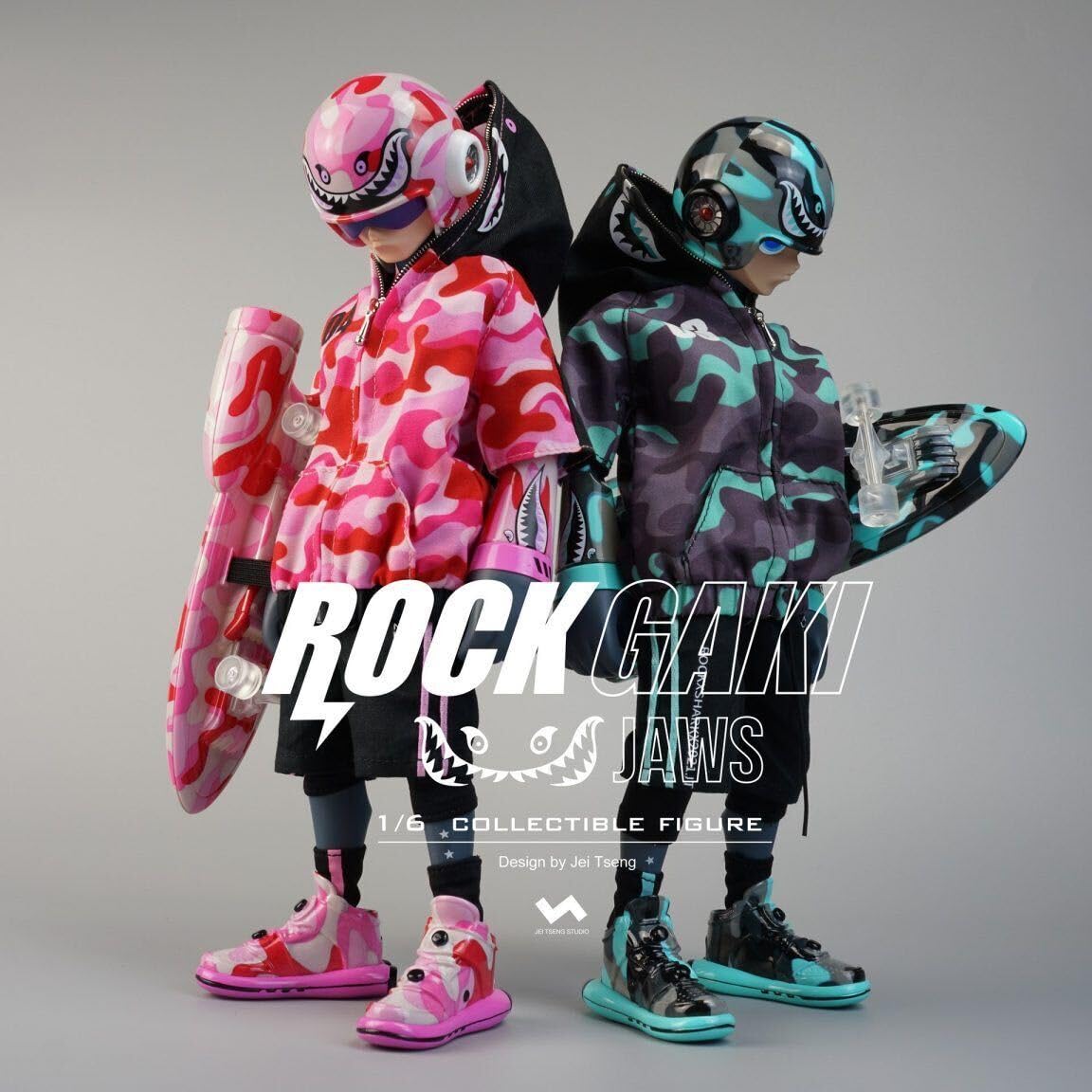 Amazon.co.jp: J.T STUDIO JT 1/6 Rock Gaki Jaws Pink.Ver ＆ Green