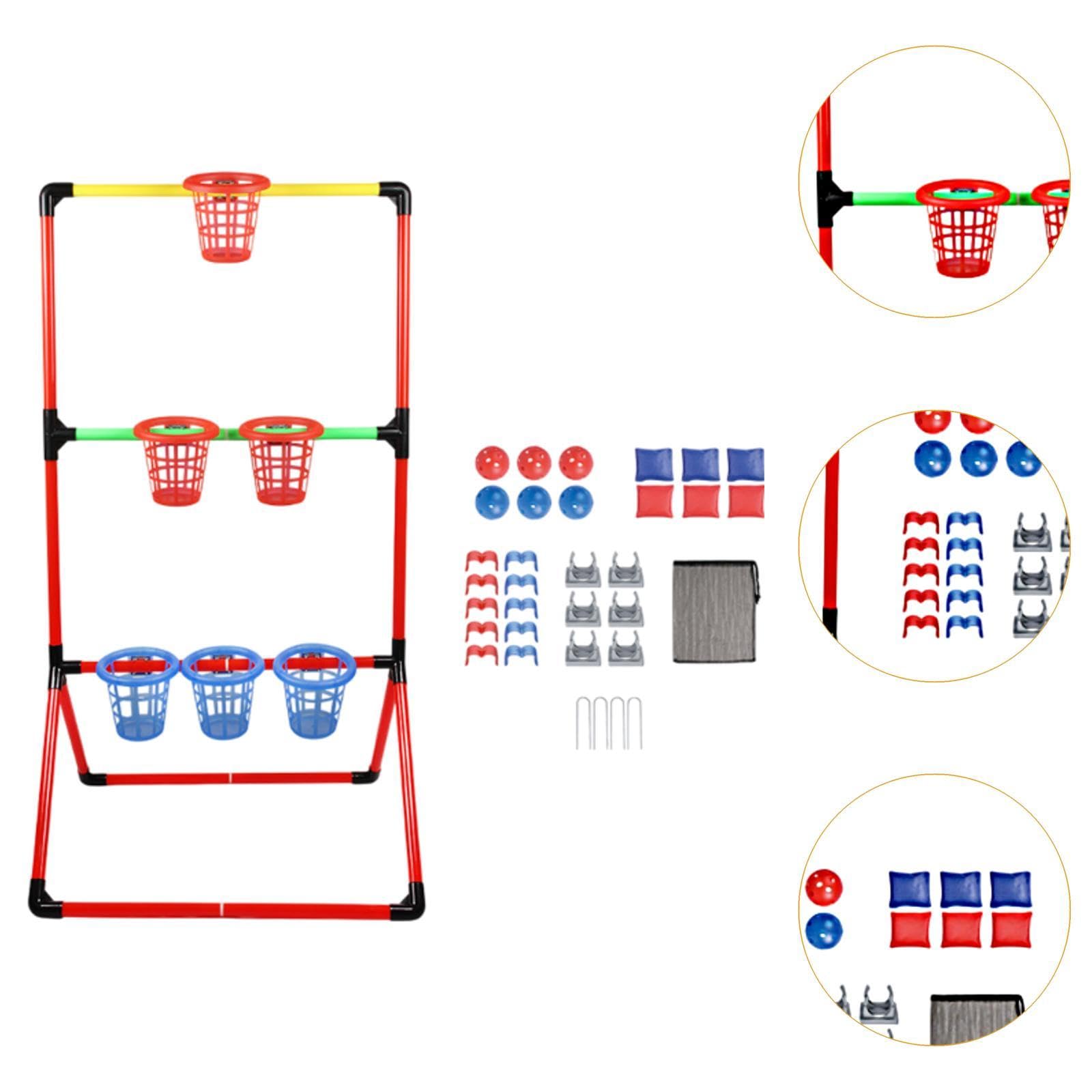 Juego de Cubos con Canasta, Juego para Fiestas en Interiores Y Exteriores, Ideal para Niños Y Niñas.