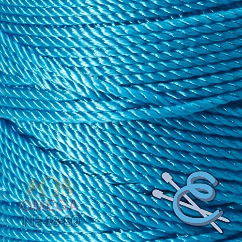 Image of Espiga No.18-100% Nylon Omega String Cord for Knitting and Crochet - 80 Turquoise
