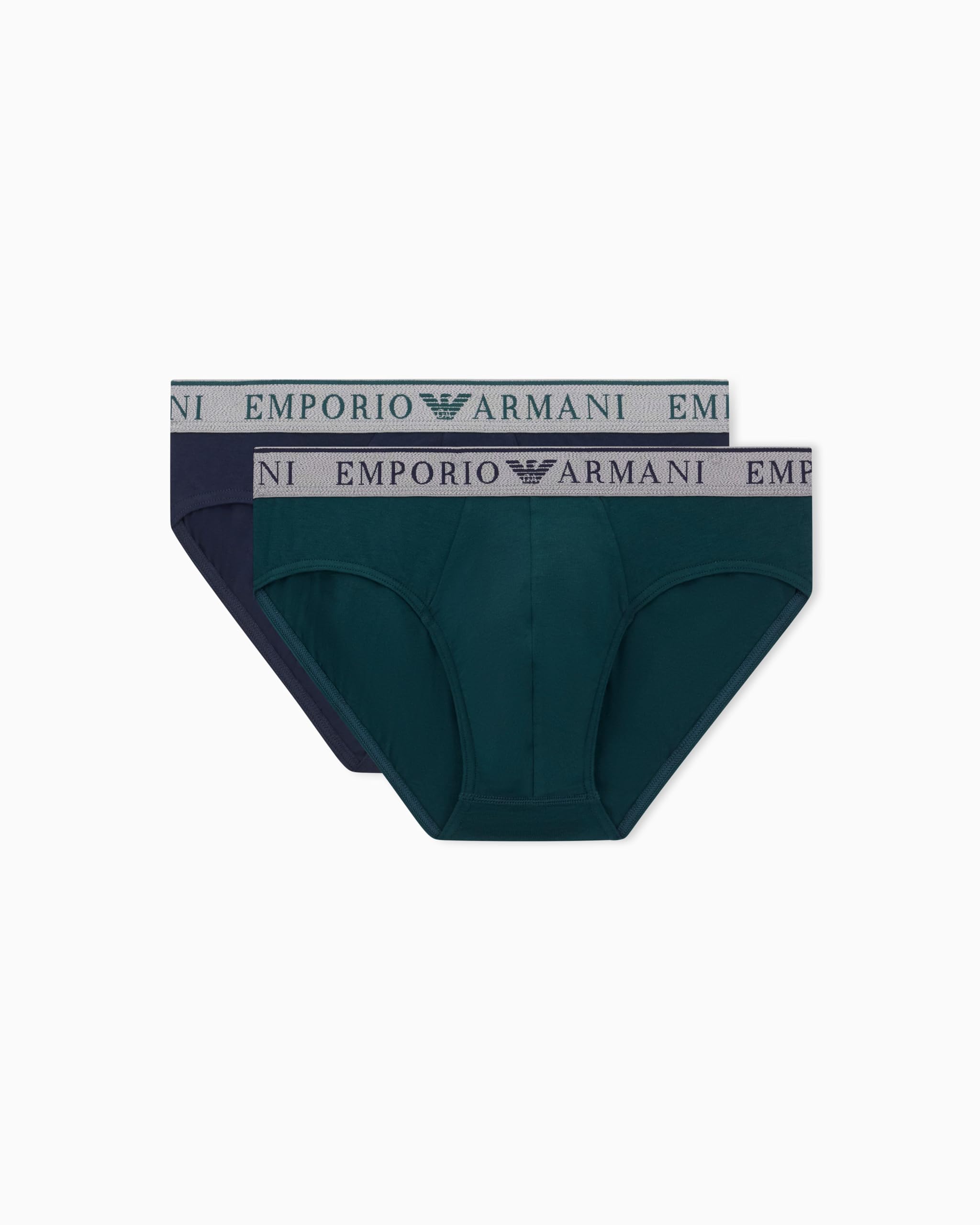Emporio Armani Man's Endurance 2-Pack Brief Blue L
