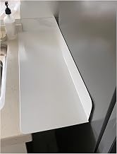 Kitchen Refrigerator Gap Partition, Punch-free Adhesive Storage Board Countertop Gap Extension Board Countertop and Wall Gap Covering No Punch Required to Paste(50x15cm/19.7x5.9)