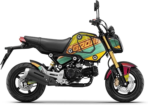 MC MOTOPARTS Juego de calcomanías gráficas adhesivas para carenado Compatible con Grom 125 2021 2022 2023 MSX 125 21 22 (Madera pintada)