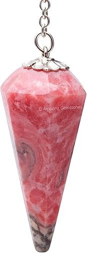 Vista 27 de Péndulo de cristal para adivinación - Cristales de radiestesia certificados y piedras curativas para el equilibrio del chakra y meditación - Mejora