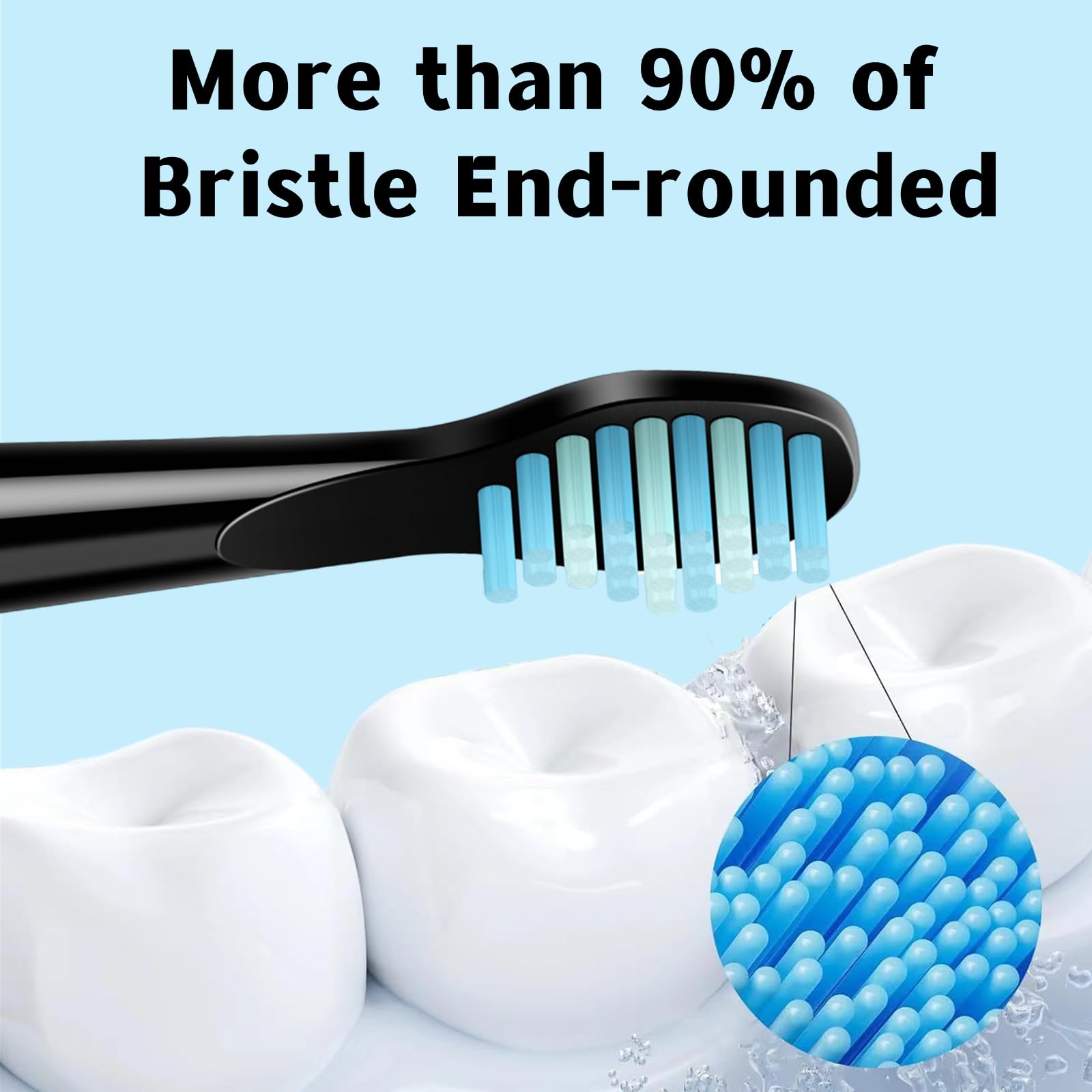 Compatible with Bitvae Toothbrush Heads,Electric Toothbrush Replacement Heads Compatible with Bitvae D2 Electric Toothbrush,OEM 4Pack.