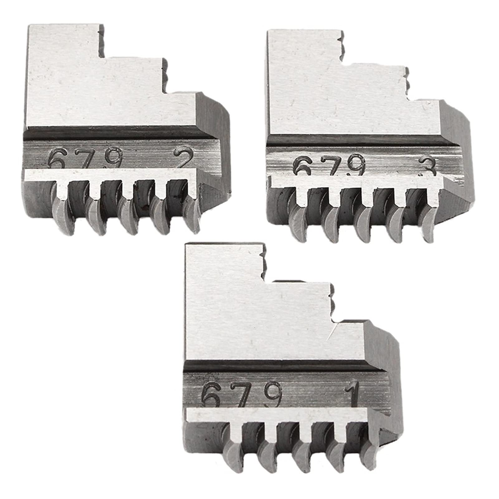 DIY Lathe Accessories,3 Pcs Outside Jaws for K11-80 K11 80 80mm 3 Inch 3 Jaw Chinese Lathe Chuck Cartridge Lathe Accessories