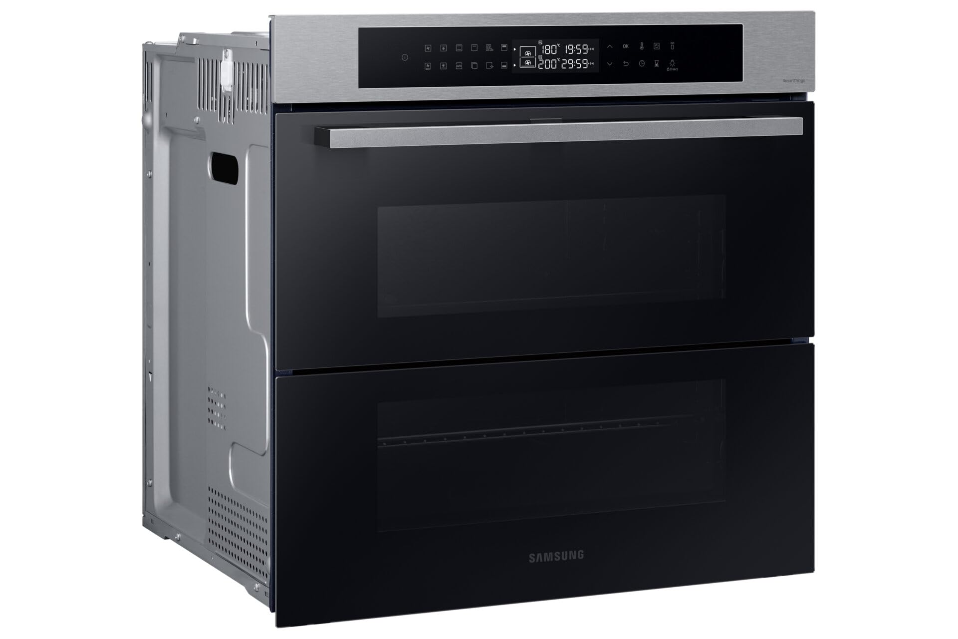 Forno Samsung ad incasso NV7B4340UBS 60 cm 76 l dual cook flex serie 4 doppia porta vapore grill wifi display led inox classe a+