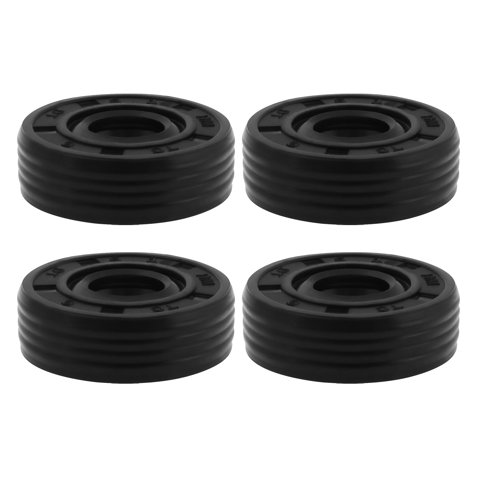 Emsea 4Pcs Tc Oil Seal Shaft Gasket 6X16x5mm Nbr Nitrile Rubber Gasket For Automobile Crankshafts Camshafts Differentials Shock Absorbers